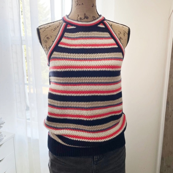 GAP stripe cotton summer knit top - Picture 1 of 5